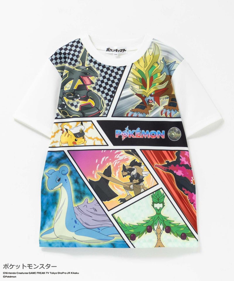 ポケットモンスター プリント半袖Tシャツ キッズ メール便 対応商品商品画像-1