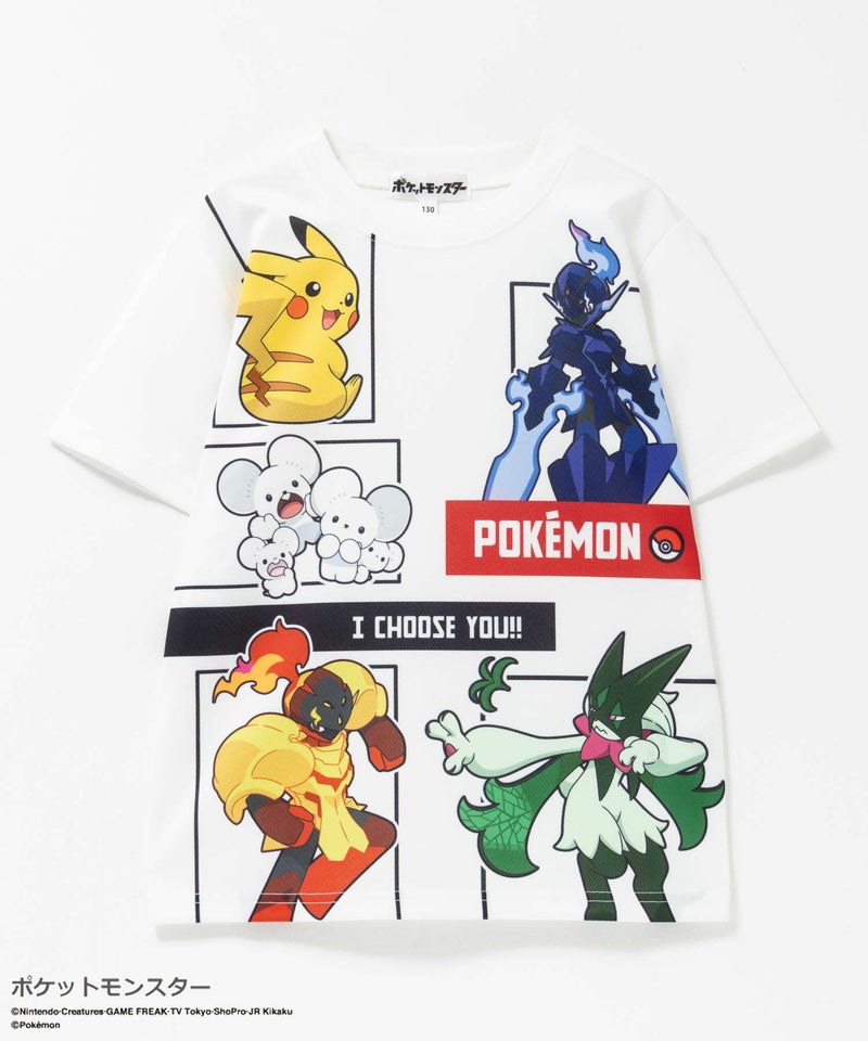 ポケットモンスター プリント半袖Tシャツ キッズ メール便 対応商品商品画像-3