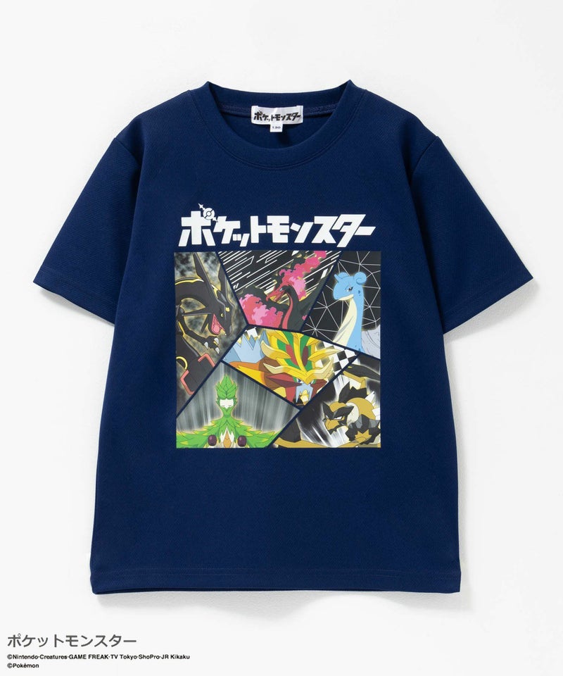 ポケットモンスター プリント半袖Tシャツ キッズ メール便 対応商品商品画像-7