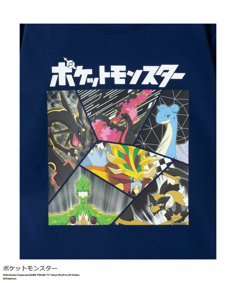 ポケットモンスター プリント半袖Tシャツ キッズ メール便 対応商品商品画像-12