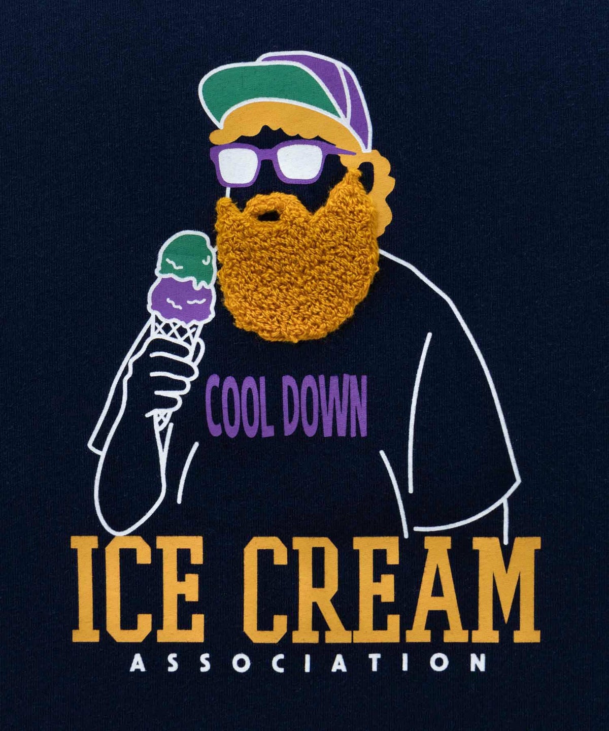 ひげサガラ刺繍Tシャツ メンズ ネコポス 対応商品