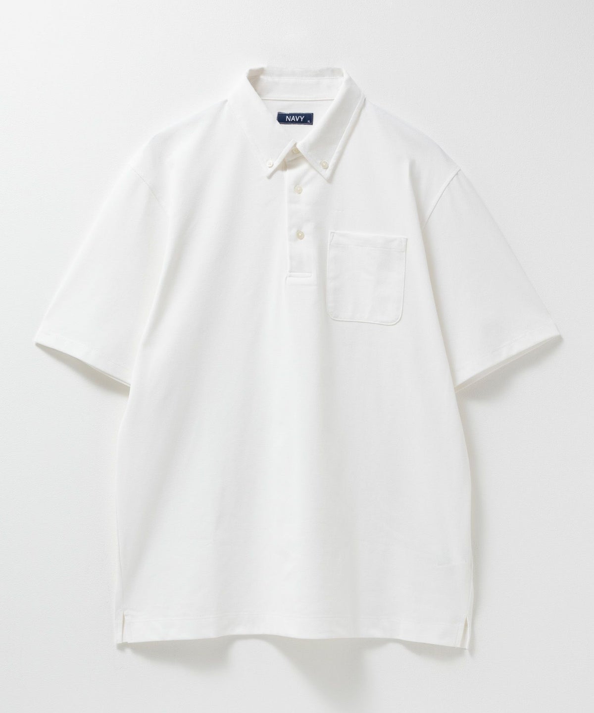 NAVY 鹿の子ボタンダウンポロシャツ メンズ