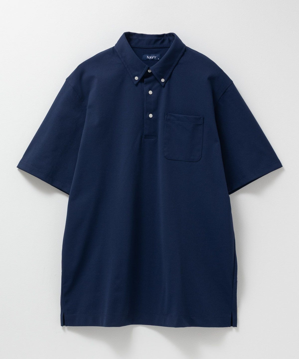NAVY 鹿の子ボタンダウンポロシャツ メンズ