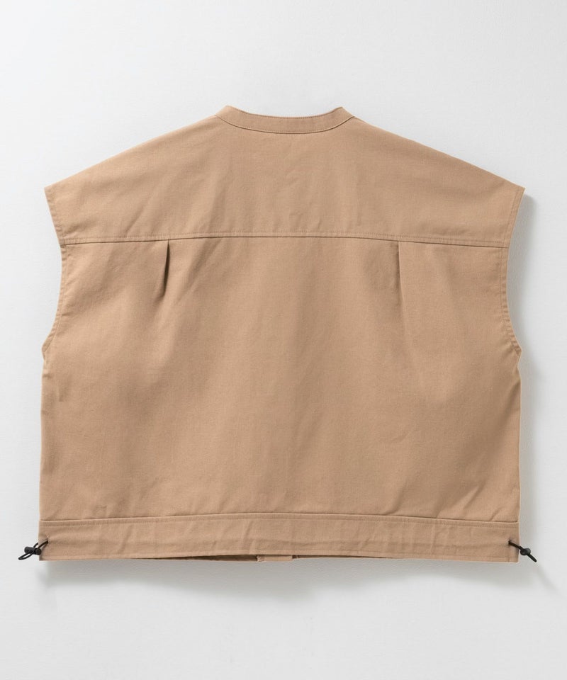 Idnes リネンライクノーカラージャケット レディース商品画像-16