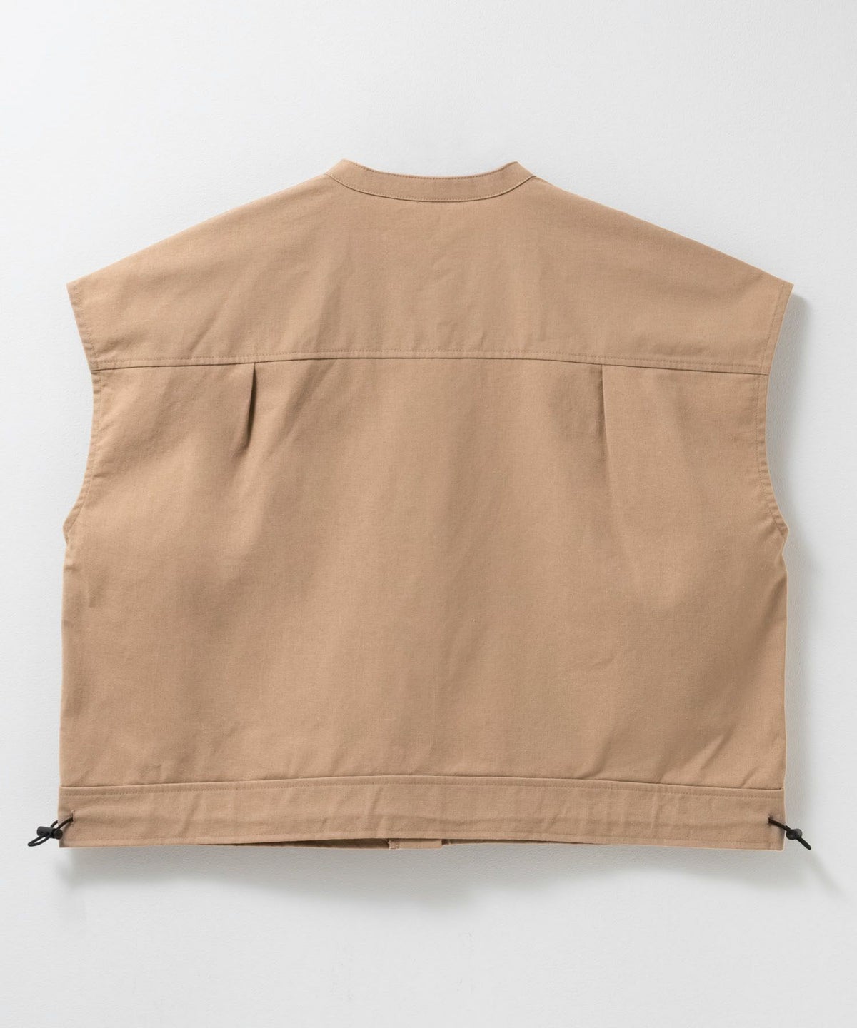 Idnes リネンライクノーカラージャケット レディース