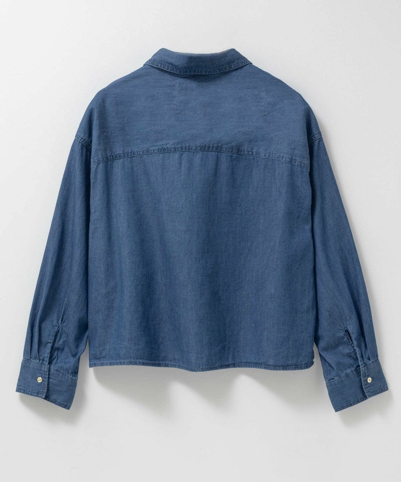 Idnes デニムコンパクトシャツ レディース商品画像-19