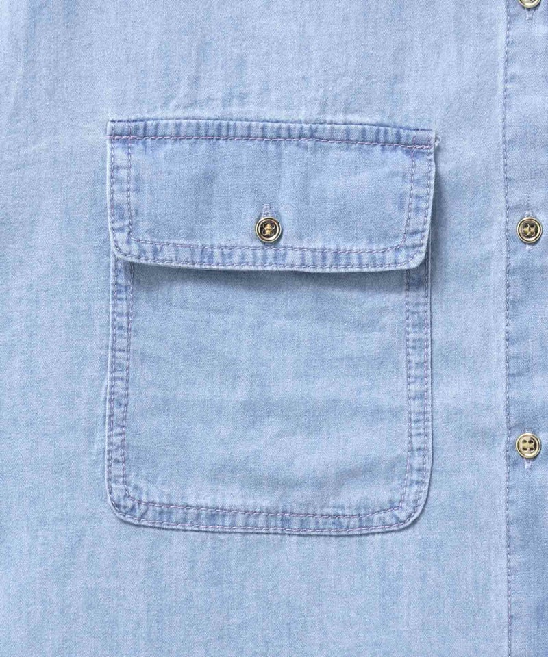 Idnes デニムコンパクトシャツ レディース商品画像-20