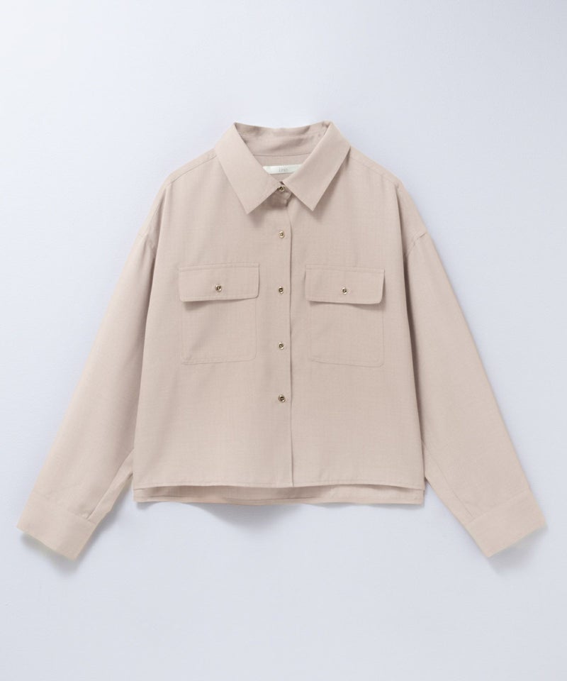 Idnes リネンライクコンパクトシャツ レディース商品画像-30