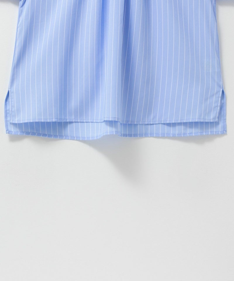 Idnes 袖タックストライプブラウス レディース商品画像-22