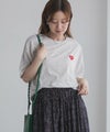 T-GRAPHICS ハート刺繍Tシャツ レディース メール便 対応商品商品サムネイル-1