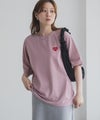 T-GRAPHICS ハート刺繍Tシャツ レディース メール便 対応商品商品サムネイル-3