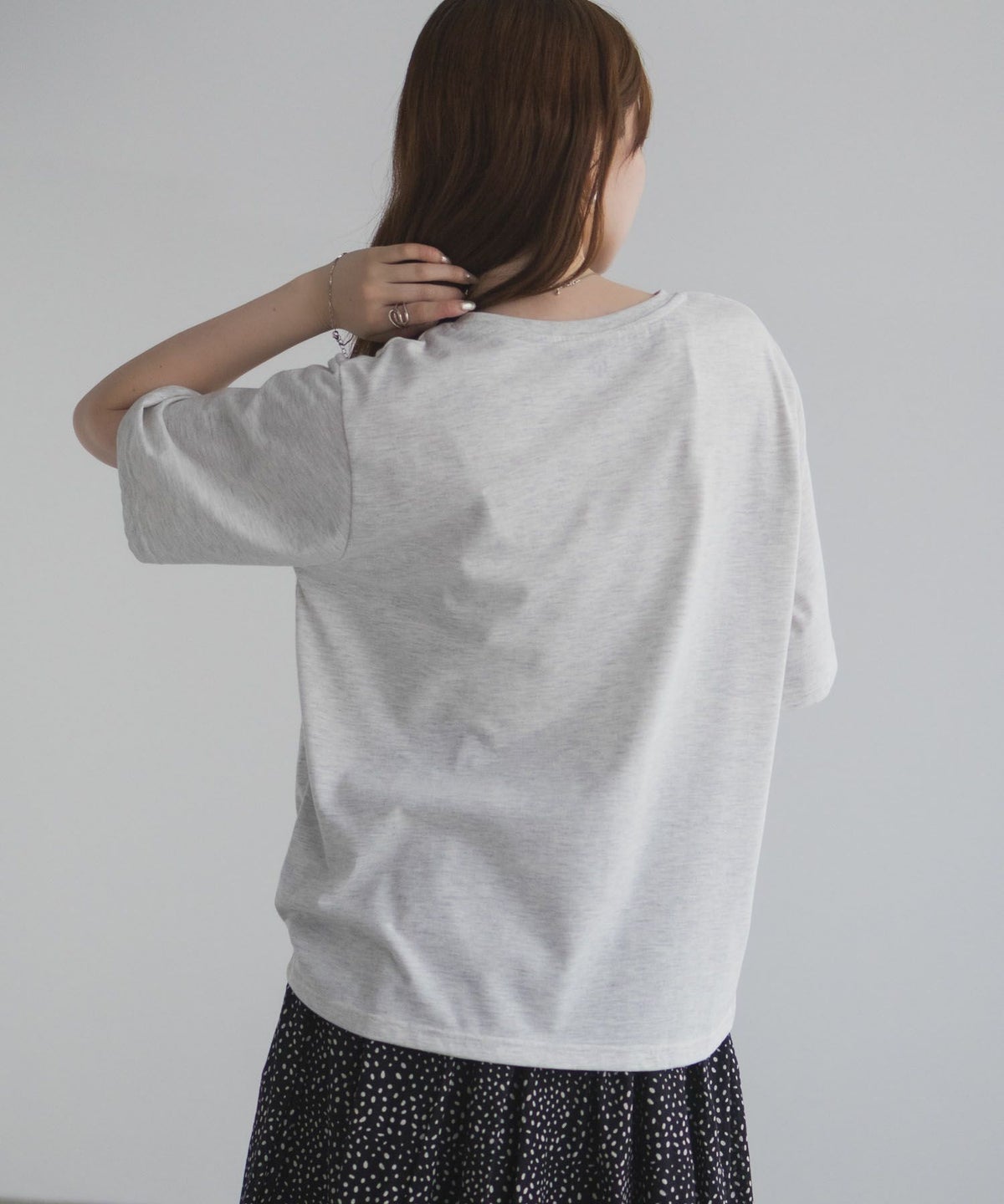 T-GRAPHICS ハート刺繍Tシャツ レディース ネコポス 対応商品