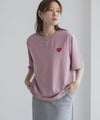 T-GRAPHICS  ハート刺繍Tシャツ レディース メール便 対応商品商品サムネイル-16