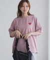 T-GRAPHICS ハート刺繍Tシャツ レディース メール便 対応商品商品サムネイル-18
