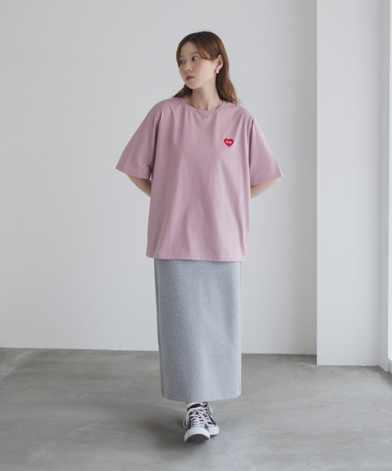 T-GRAPHICS ハート刺繍Tシャツ レディース メール便 対応商品商品画像-30