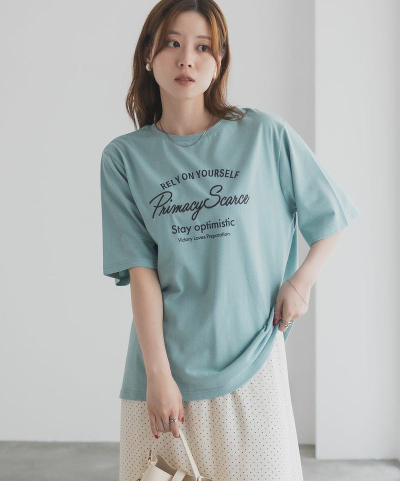 T-GRAPHICS  メッセージ刺繍Tシャツ レディース メール便 対応商品商品画像-3