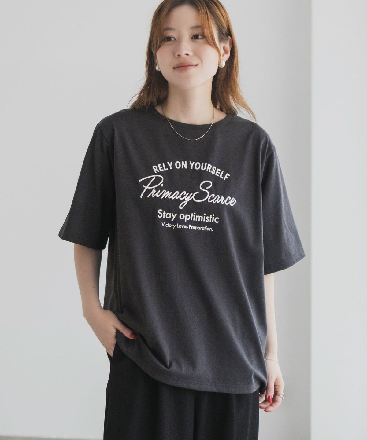 T-GRAPHICS メッセージ刺繍Tシャツ レディース ネコポス 対応商品