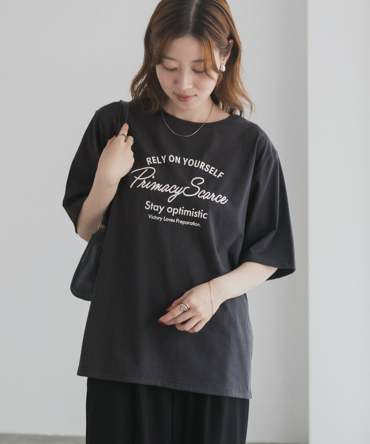 T-GRAPHICS メッセージ刺繍Tシャツ レディース ネコポス 対応商品
