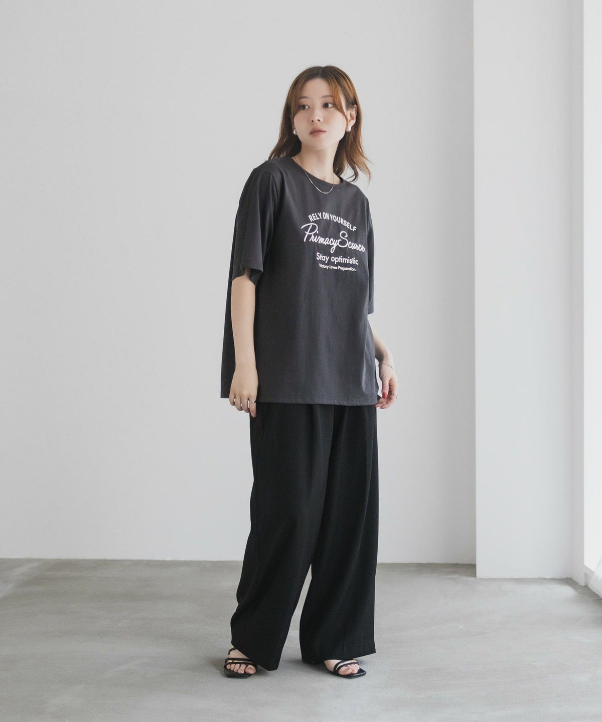 T-GRAPHICS メッセージ刺繍Tシャツ レディース ネコポス 対応商品