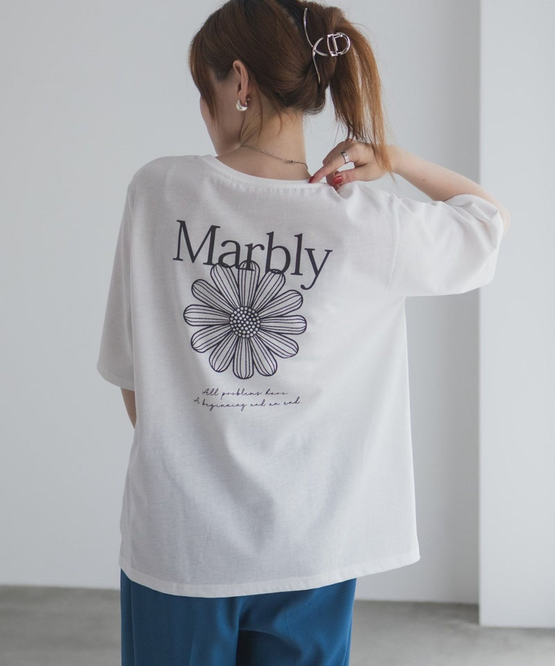 T-GRAPHICS  フラワープリントTシャツ レディース メール便 対応商品商品画像-2