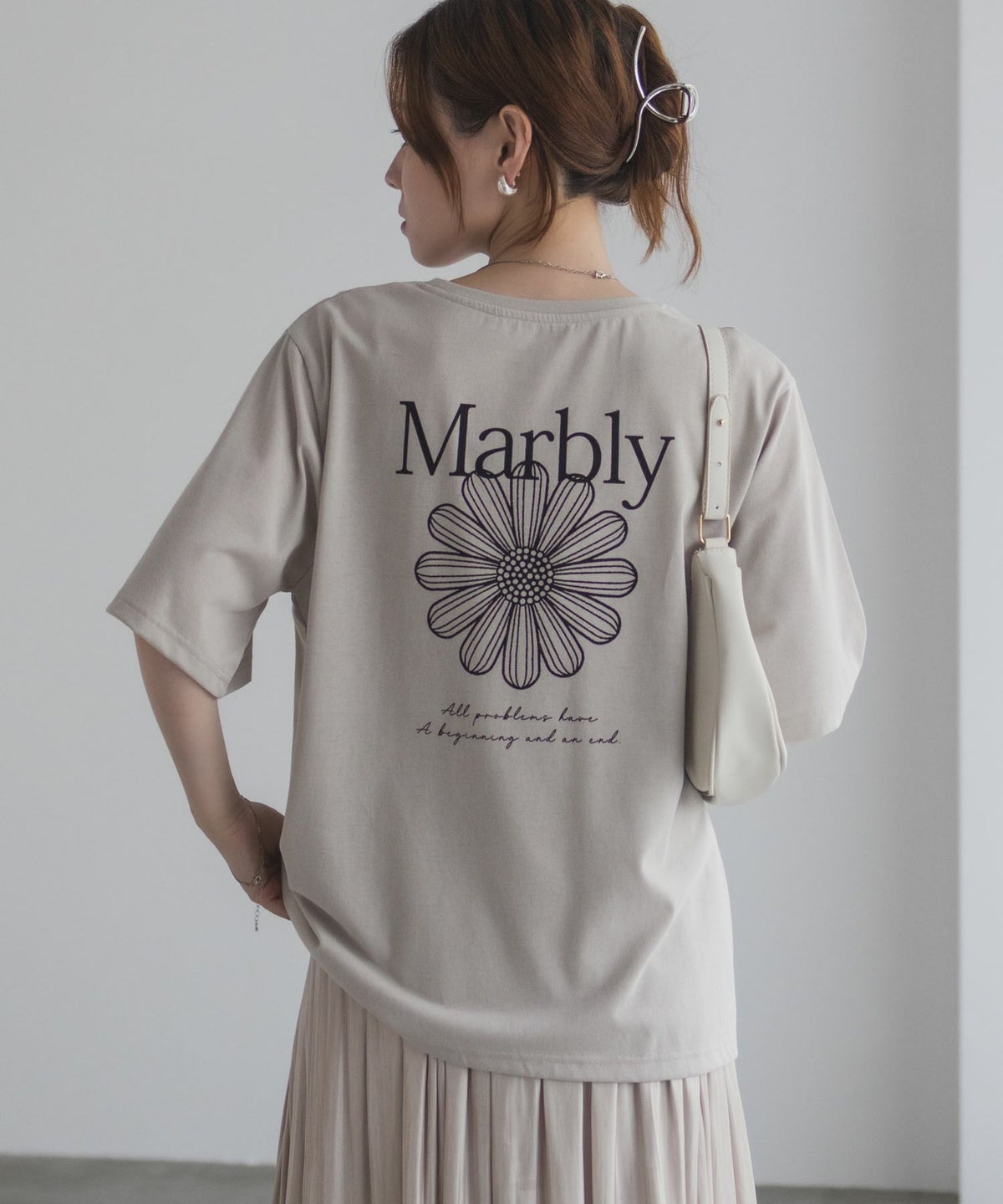 T-GRAPHICS フラワープリントTシャツ レディース ネコポス 対応商品