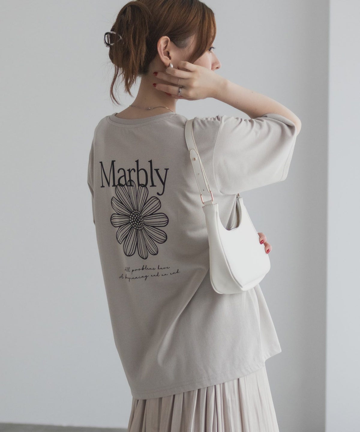 T-GRAPHICS フラワープリントTシャツ レディース ネコポス 対応商品