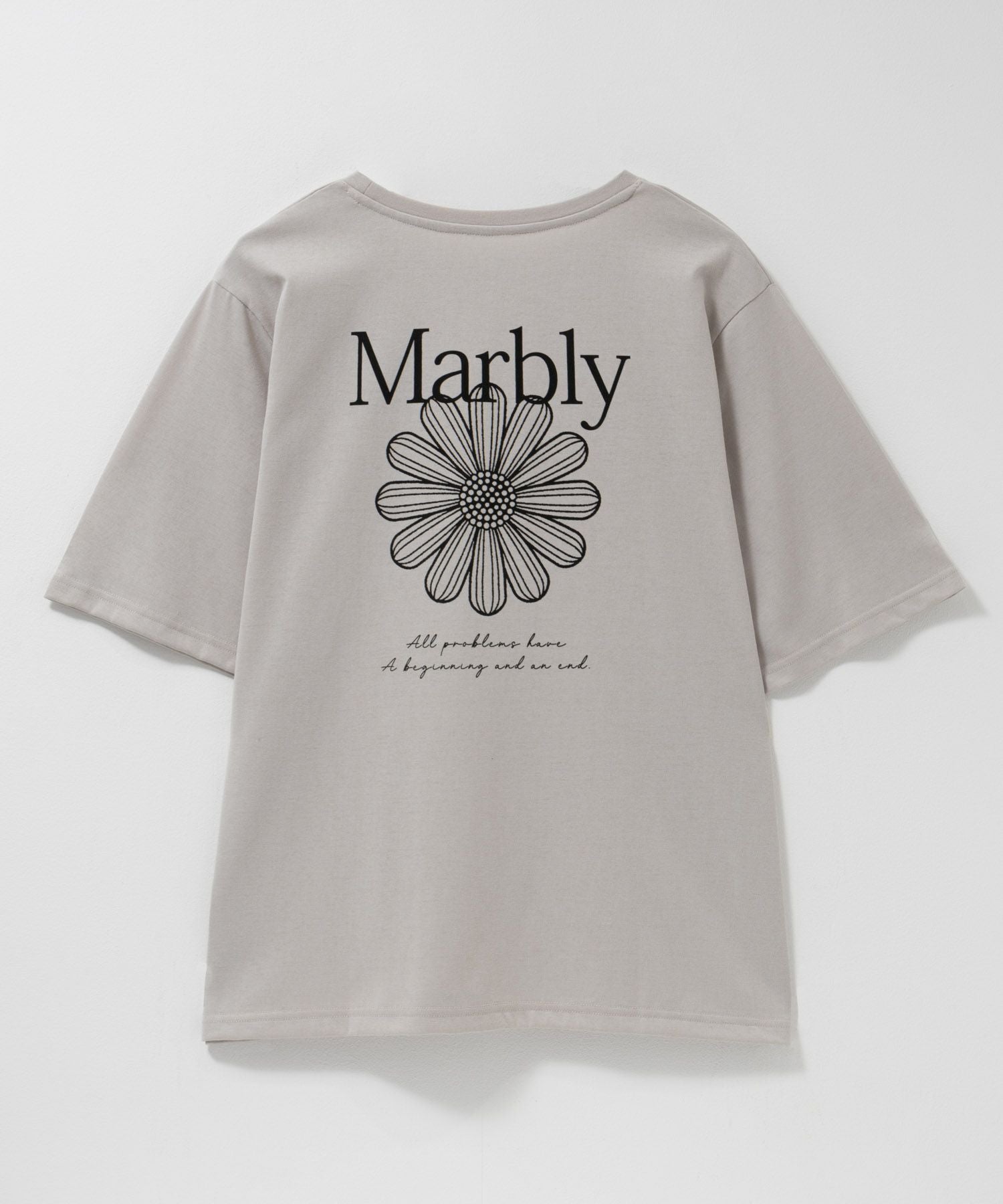 T-GRAPHICS フラワープリントTシャツ レディース