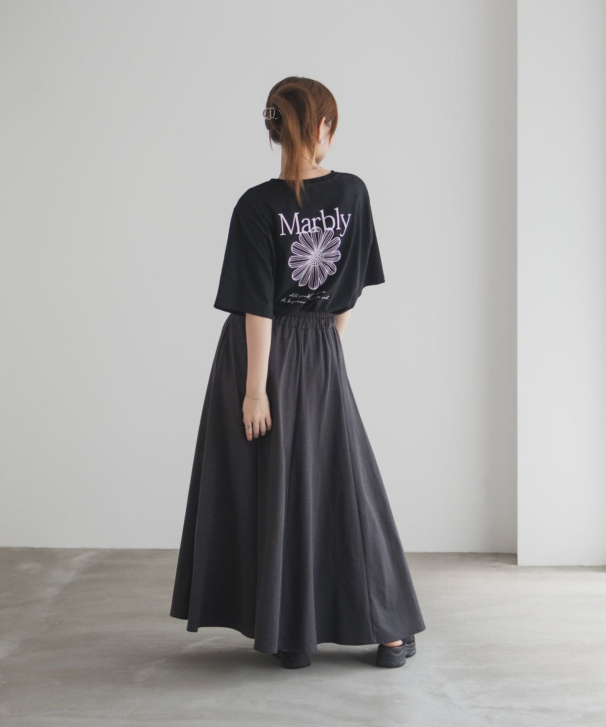 T-GRAPHICS フラワープリントTシャツ レディース ネコポス 対応商品