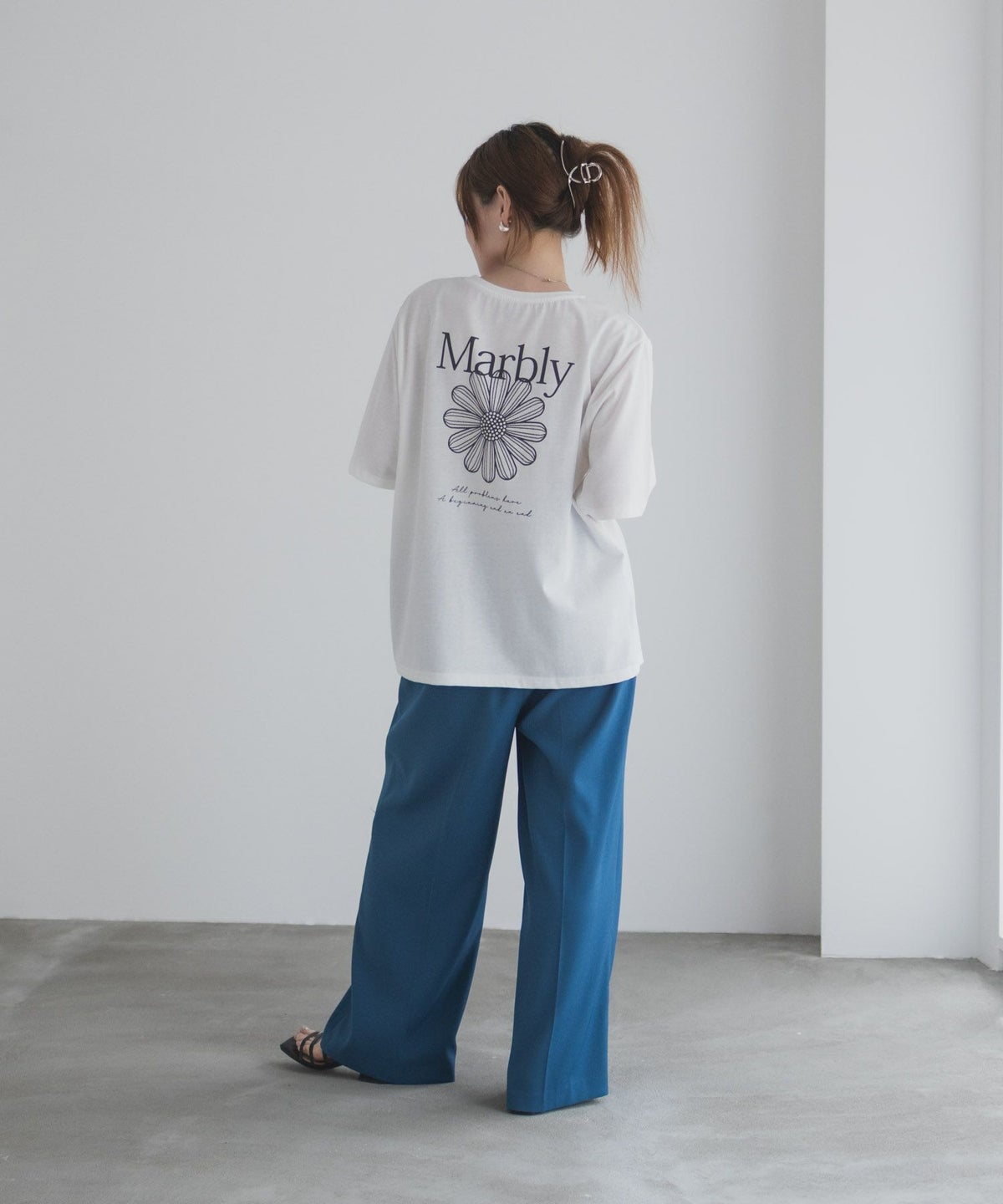 T-GRAPHICS フラワープリントTシャツ レディース ネコポス 対応商品