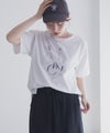 Idnes MERCI箔プリントTシャツ レディース メール便 対応商品商品サムネイル-5