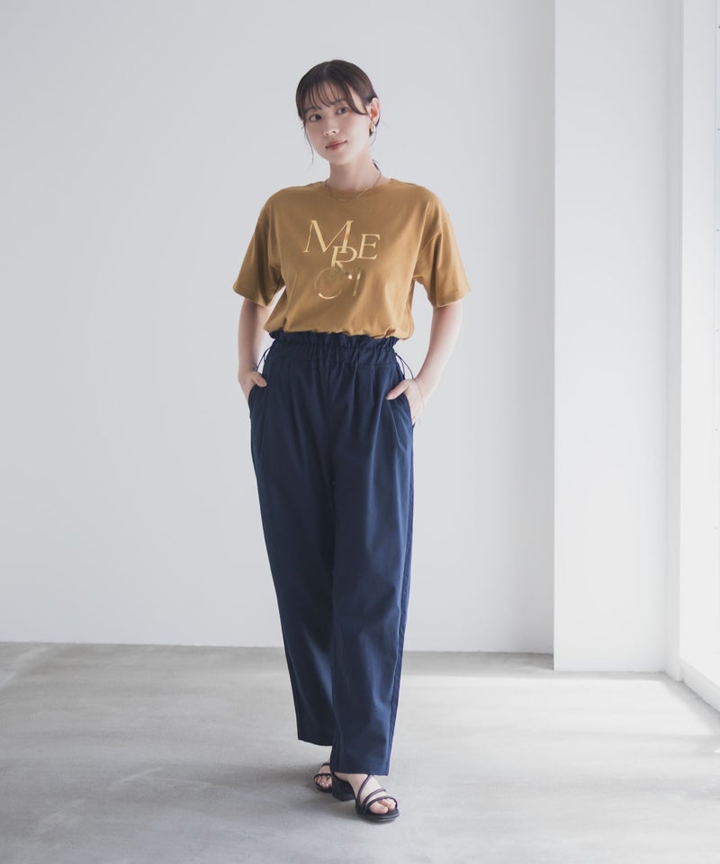 Idnes MERCI箔プリントTシャツ レディース メール便 対応商品商品画像-19