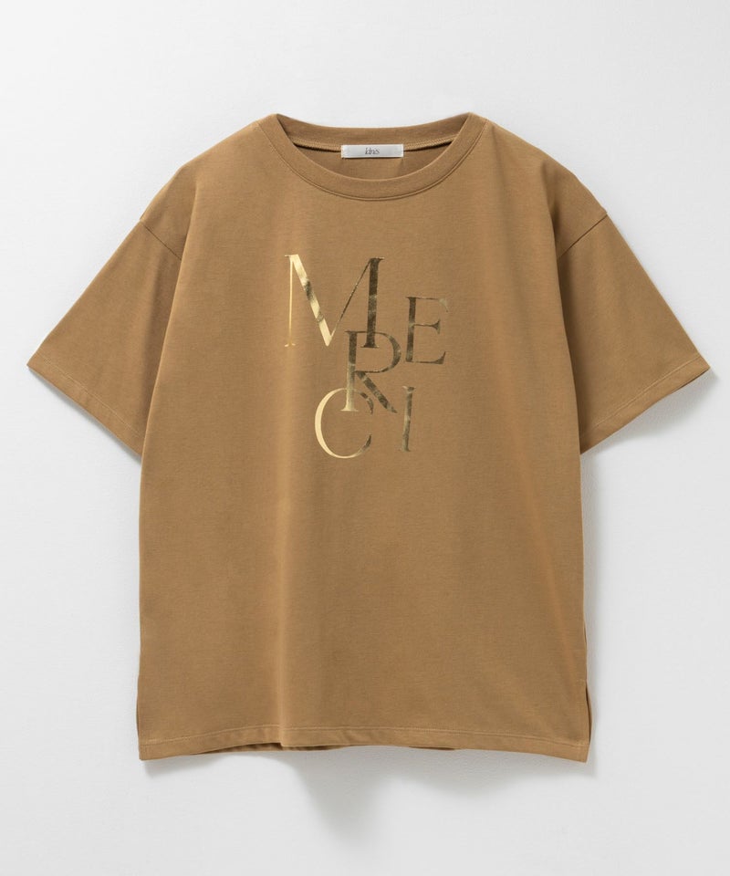 Idnes MERCI箔プリントTシャツ レディース メール便 対応商品商品画像-19