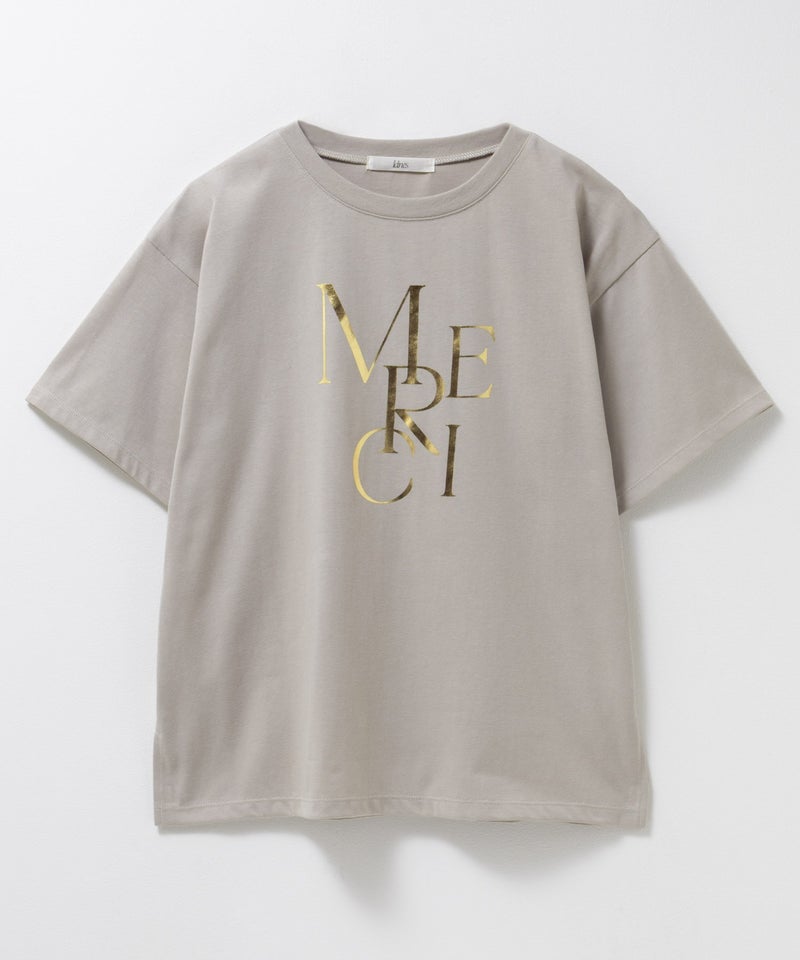 Idnes MERCI箔プリントTシャツ レディース メール便 対応商品商品画像-23