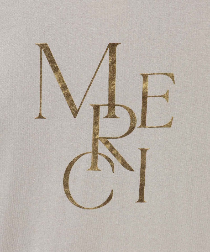 Idnes MERCI箔プリントTシャツ レディース メール便 対応商品商品画像-25