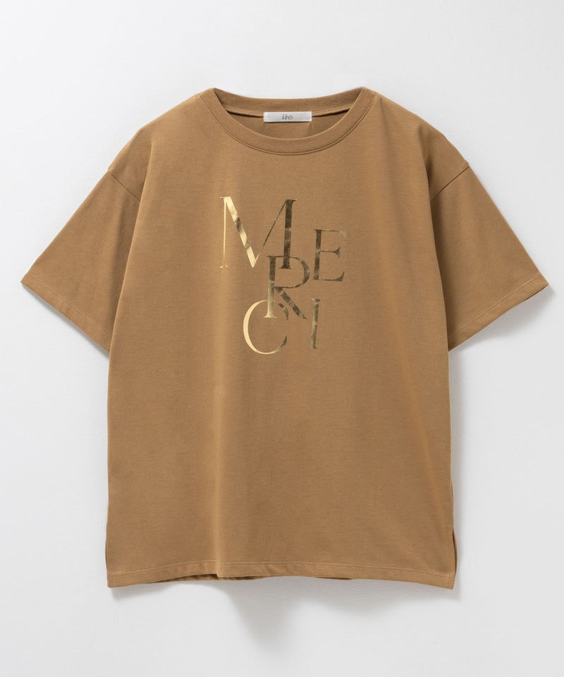 Idnes MERCI箔プリントTシャツ レディース メール便 対応商品商品画像-26