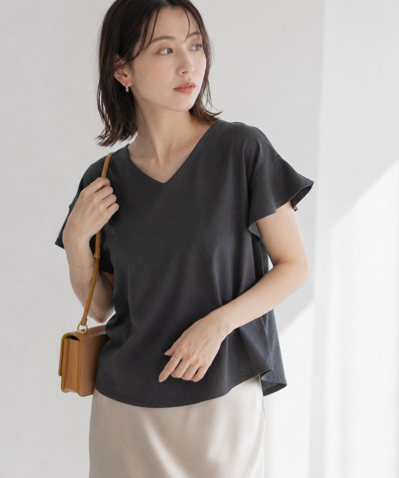 Idnes スリーブデザインTシャツ レディース メール便 対応商品商品画像-3