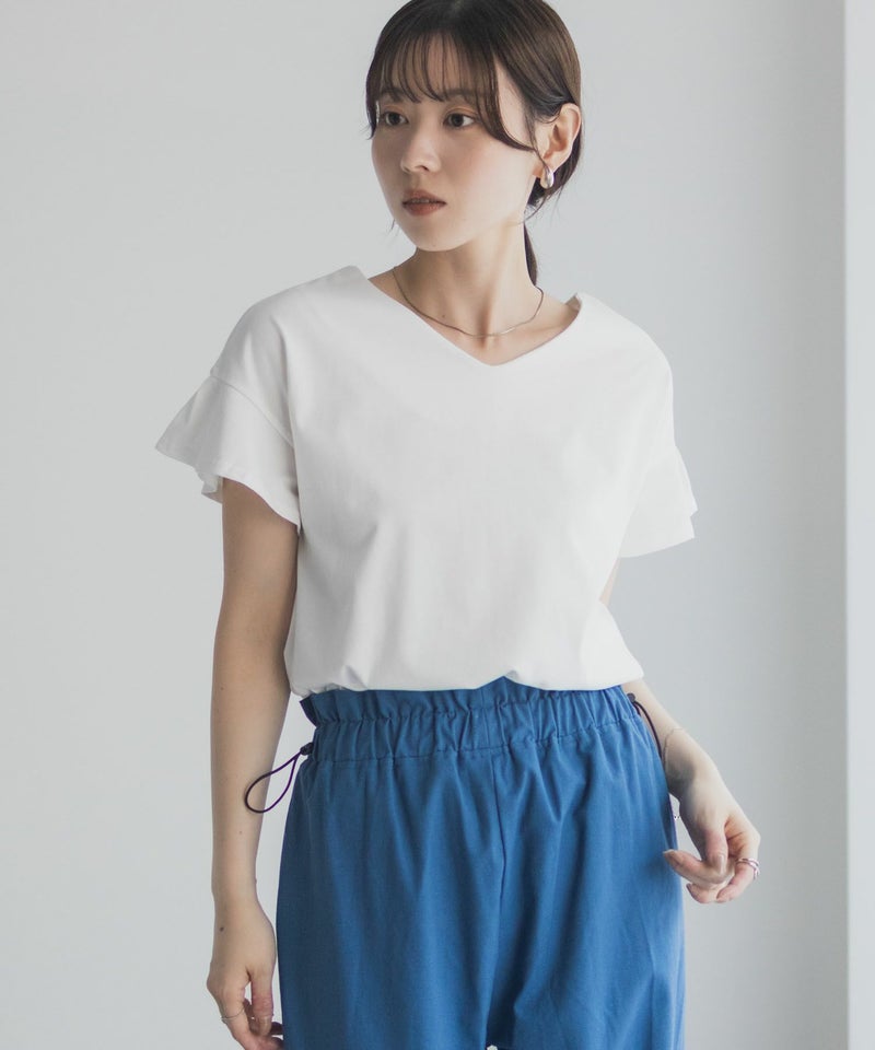 Idnes スリーブデザインTシャツ レディース メール便 対応商品商品画像-14