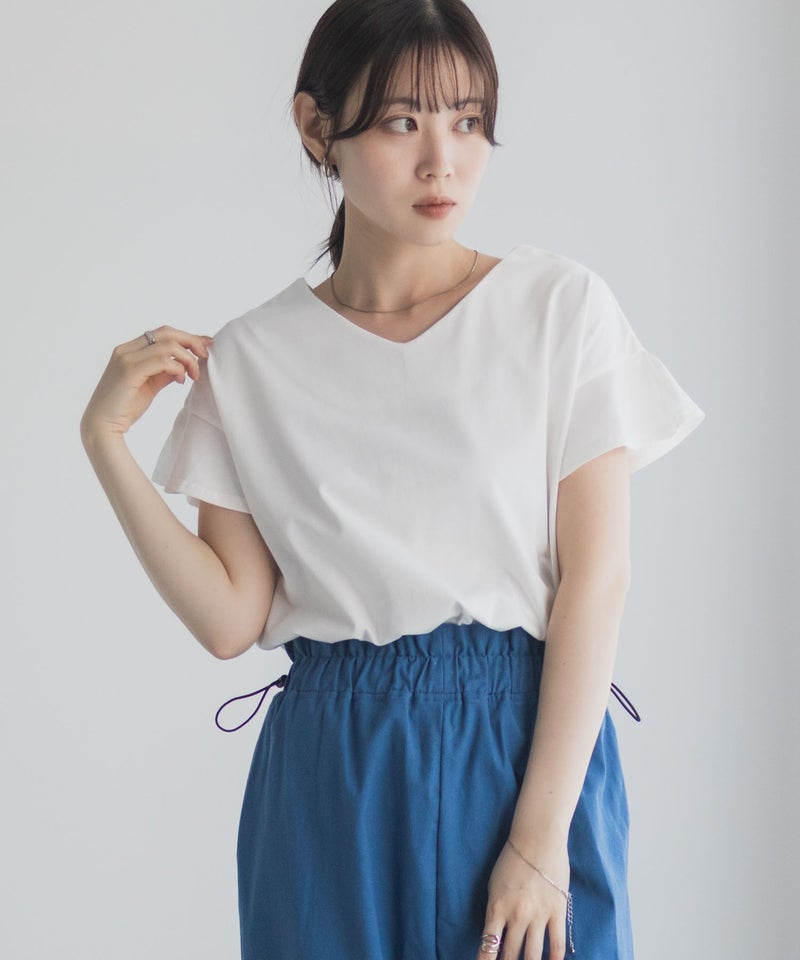 Idnes スリーブデザインTシャツ レディース メール便 対応商品商品画像-15