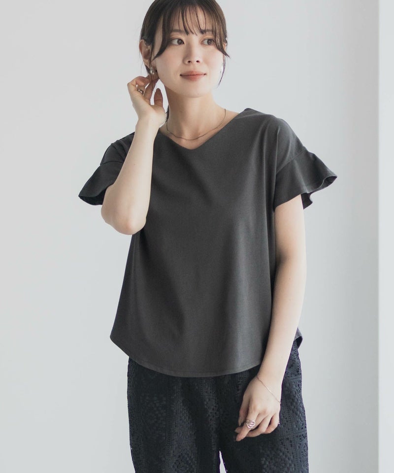 Idnes スリーブデザインTシャツ レディース メール便 対応商品商品画像-17