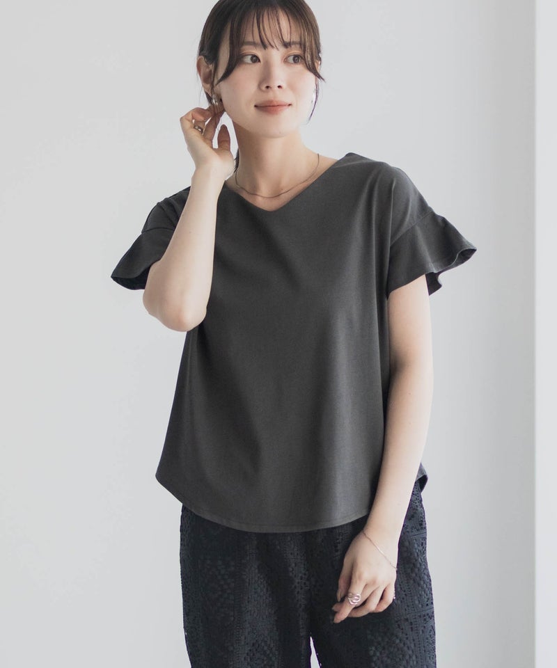 Idnes スリーブデザインTシャツ レディース メール便 対応商品商品画像-24