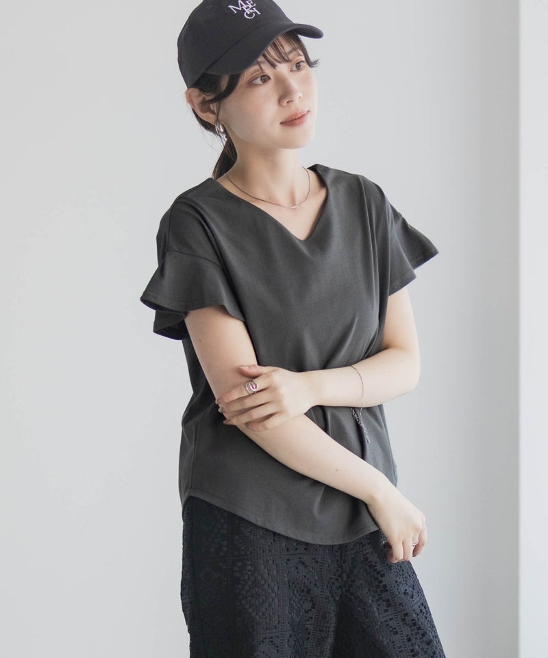 Idnes スリーブデザインTシャツ レディース メール便 対応商品商品画像-26