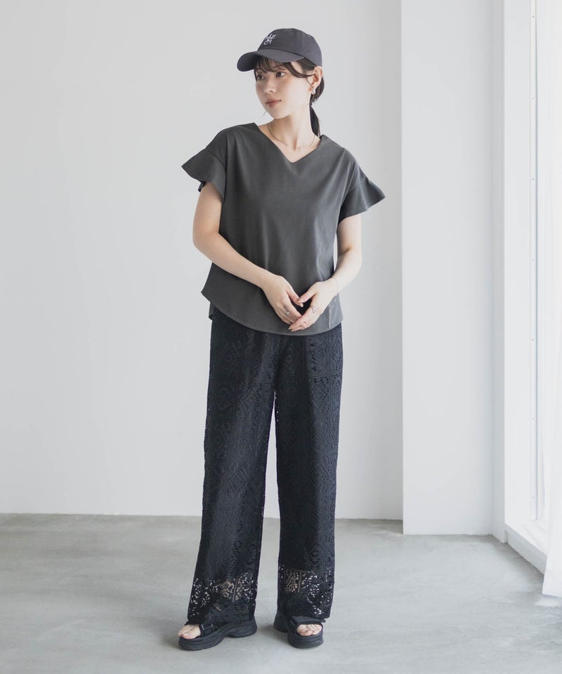 Idnes スリーブデザインTシャツ レディース メール便 対応商品商品画像-27