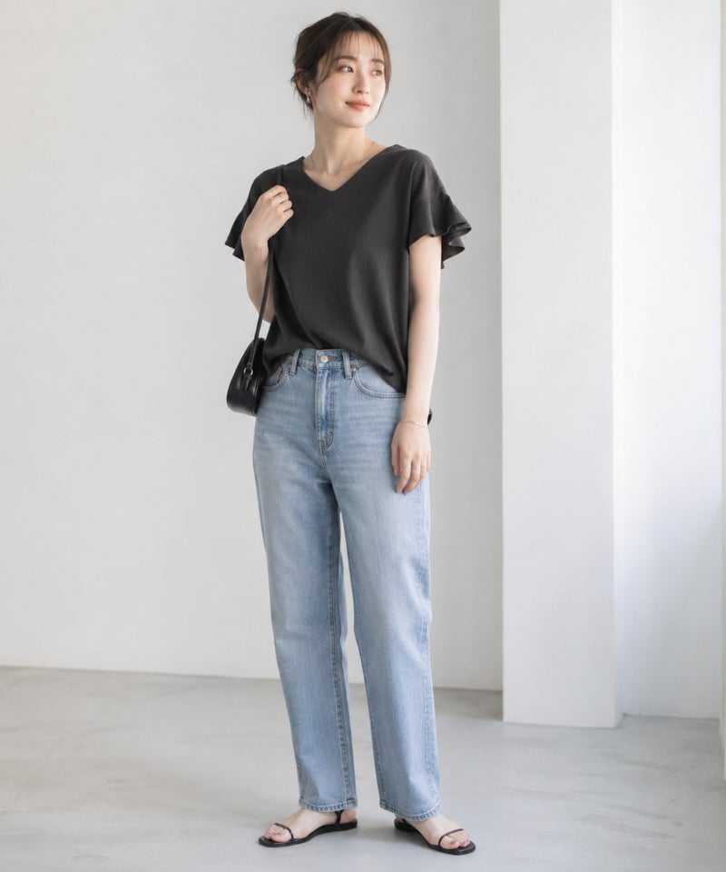 Idnes スリーブデザインTシャツ レディース メール便 対応商品商品画像-28