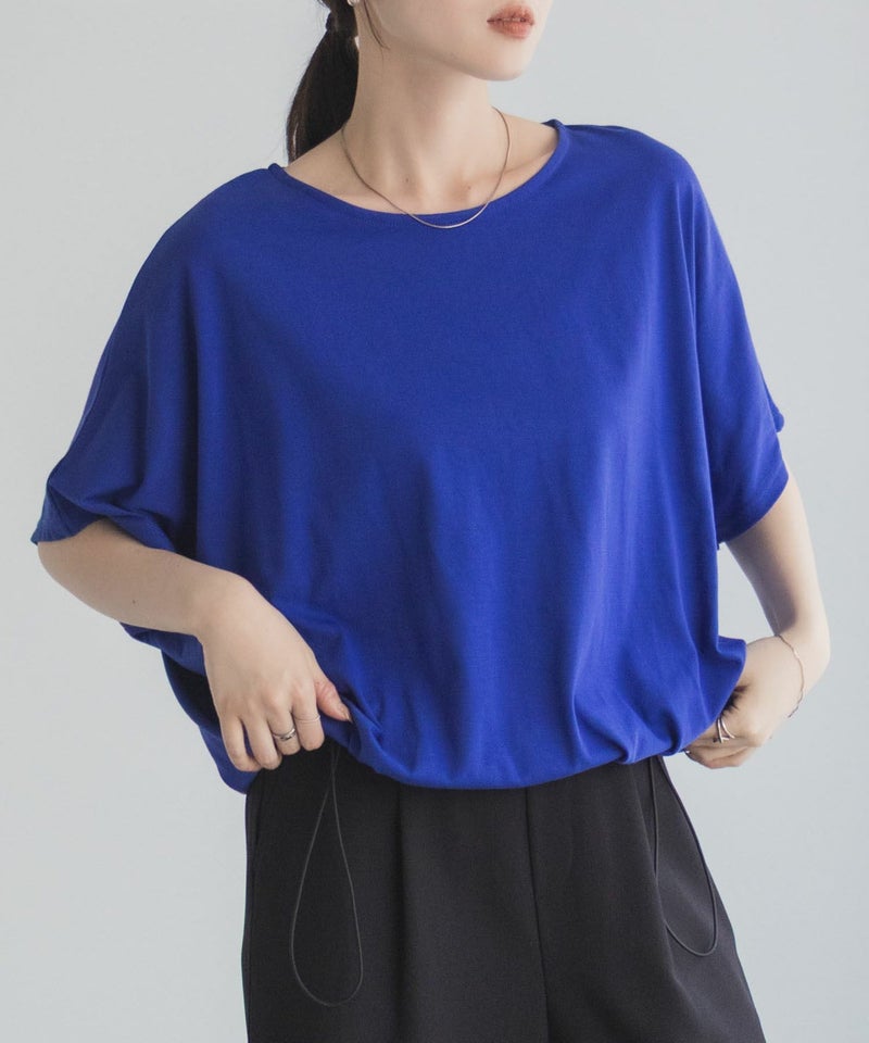 Idnes 裾ドロストカットソー レディース メール便 対応商品商品画像-1