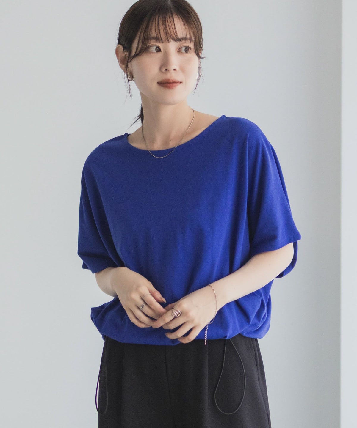 Idnes 裾ドロストカットソー レディース ネコポス 対応商品