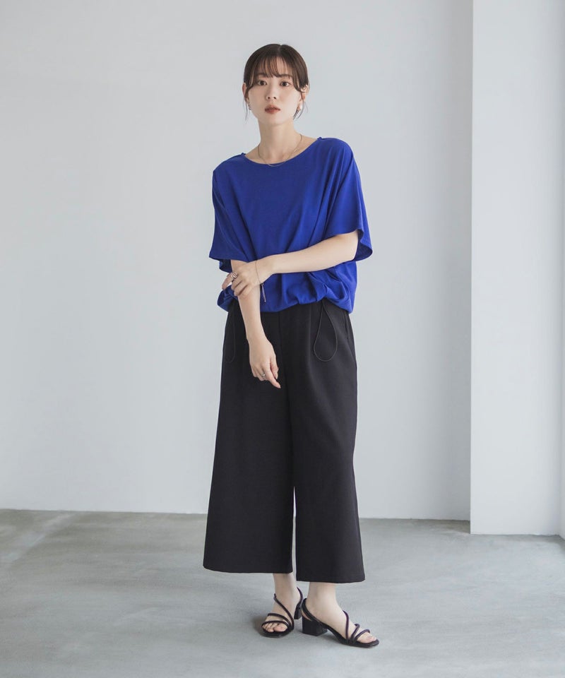 Idnes 裾ドロストカットソー レディース メール便 対応商品商品画像-10