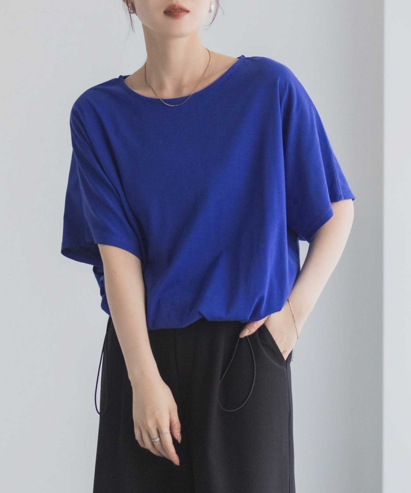 Idnes 裾ドロストカットソー レディース メール便 対応商品商品画像-12