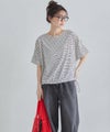 Idnes 裾ドロストボーダーカットソー レディース ネコポス 対応商品