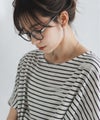 Idnes 裾ドロストボーダーカットソー レディース メール便 対応商品商品サムネイル-6