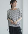 Idnes 裾ドロストボーダーカットソー レディース メール便 対応商品商品サムネイル-10